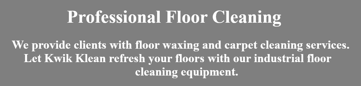 Professional Floor Cleaning : We provide clients with floor waxisng and carpet cleaning services.